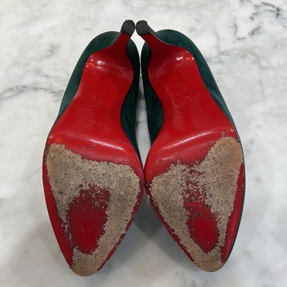 Christian Louboutin dark green pumps - Picture 4 of 5